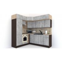Bucatarie de Colt BIG GENA NEW DR. 190-220, Wenge / Decor 4298