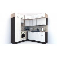 Bucatarie de Colt BIG GENA NEW DR. 190-220, Wenge / Decor 8508