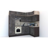 Bucatarie de Colt BIG GENA NEW ST. 140-250, Wenge / Decor 4299