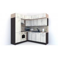 Bucatarie de Colt BIG GENA NEW DR. 190-220, Wenge / Decor K001