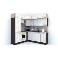 Bucatarie de Colt BIG GENA NEW DR. 190-220, Wenge / Decor K010