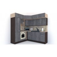 Bucatarie de Colt BIG GENA NEW DR. 190-220, Wenge / Decor K352