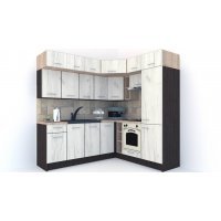 Bucatarie de Colt BIG GENA NEW ST. 190-220, Wenge / Decor K001