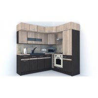 Bucatarie de Colt BIG GENA NEW ST. 190-220, Wenge / Stejar Sonoma A