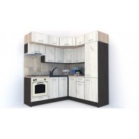Bucatarie de Colt BIG GENA NEW ST. 190-200, Wenge / Decor K001