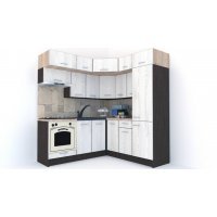 Bucatarie de Colt BIG GENA NEW ST. 190-200, Wenge / Decor K010