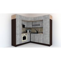 Bucatarie de Colt BIG GENA NEW DR. 210-230, Wenge / Decor 4298