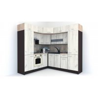 Bucatarie de Colt BIG GENA NEW DR. 210-230, Wenge / Decor K001