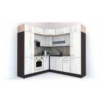 Bucatarie de Colt BIG GENA NEW DR. 210-230, Wenge / Decor K010