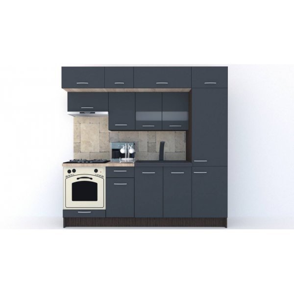 Bucatarie BIGMAR 230 A Wenge / Decor 0164