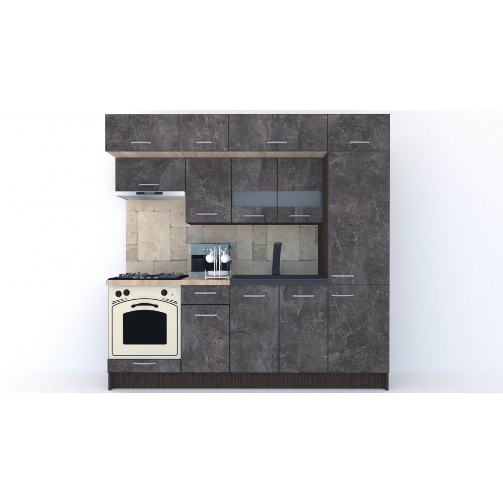Bucatarie BIGMAR 230 A Wenge / Decor 4299