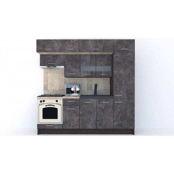 Bucatarie BIGMAR 230 A Wenge / Decor 4299