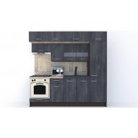 Bucatarie BIGMAR 230 A Wenge / Decor 8509