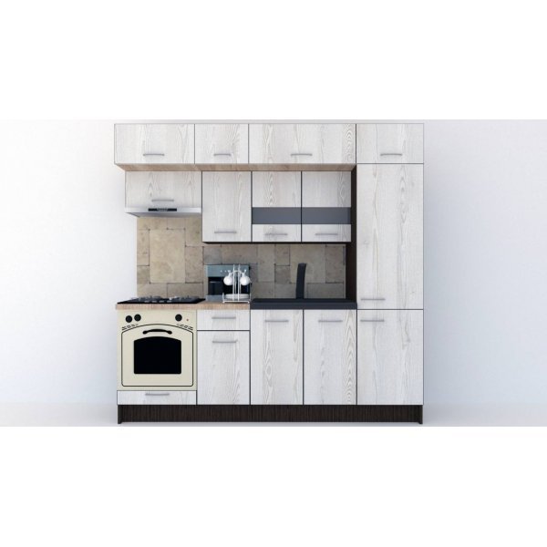 Bucatarie BIGMAR 230 A Wenge / Decor K010