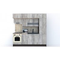 Bucatarie BIGMAR 230 A Wenge / Decor K084