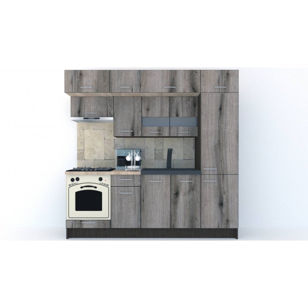Bucatarie BIGMAR 230 A Wenge / Decor K366
