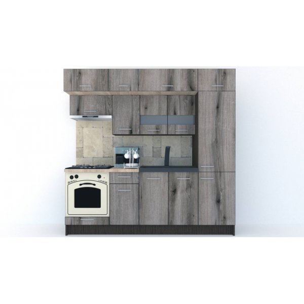 Bucatarie BIGMAR 230 A Wenge / Decor K366