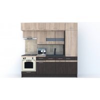 Bucatarie BIGMAR 230 A Wenge / Stejar Sonoma