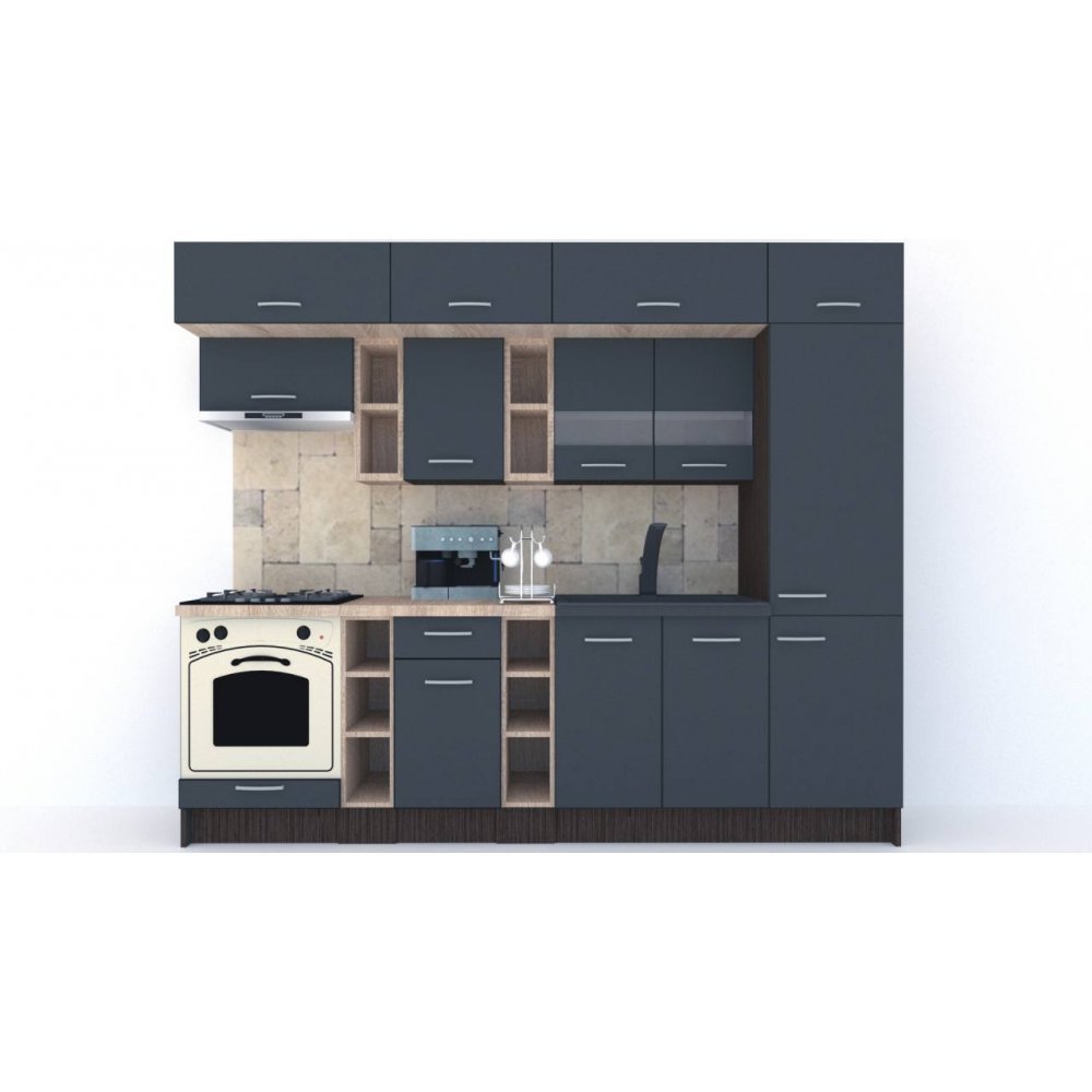 Bucatarie BIGMAR 270 A Wenge / Decor 0164
