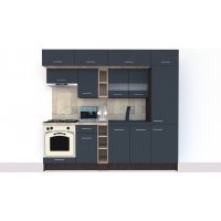 Bucatarie BIGMAR 250 A Wenge / Decor 0164