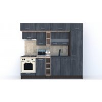 Bucatarie BIGMAR 250 A Wenge / Decor 8509