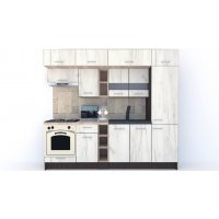 Bucatarie BIGMAR 250 A Wenge / Decor K001