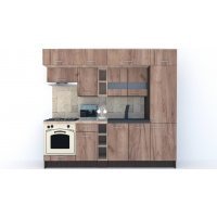 Bucatarie BIGMAR 250 A Wenge / Decor K004