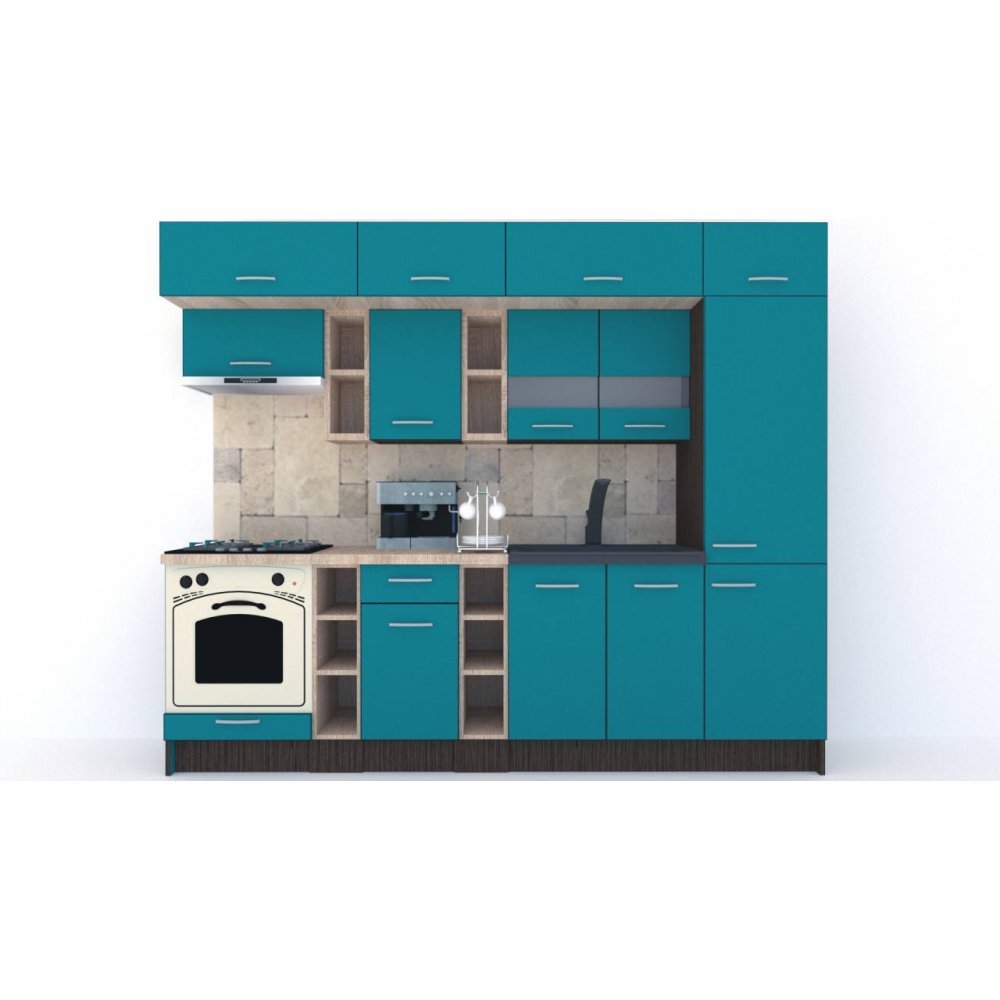 Bucatarie BIGMAR 270 A Wenge / Decor 0245