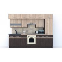 Bucatarie BIGMAR 290 4A1 Wenge / Decor Wenge / Stejar Sonoma