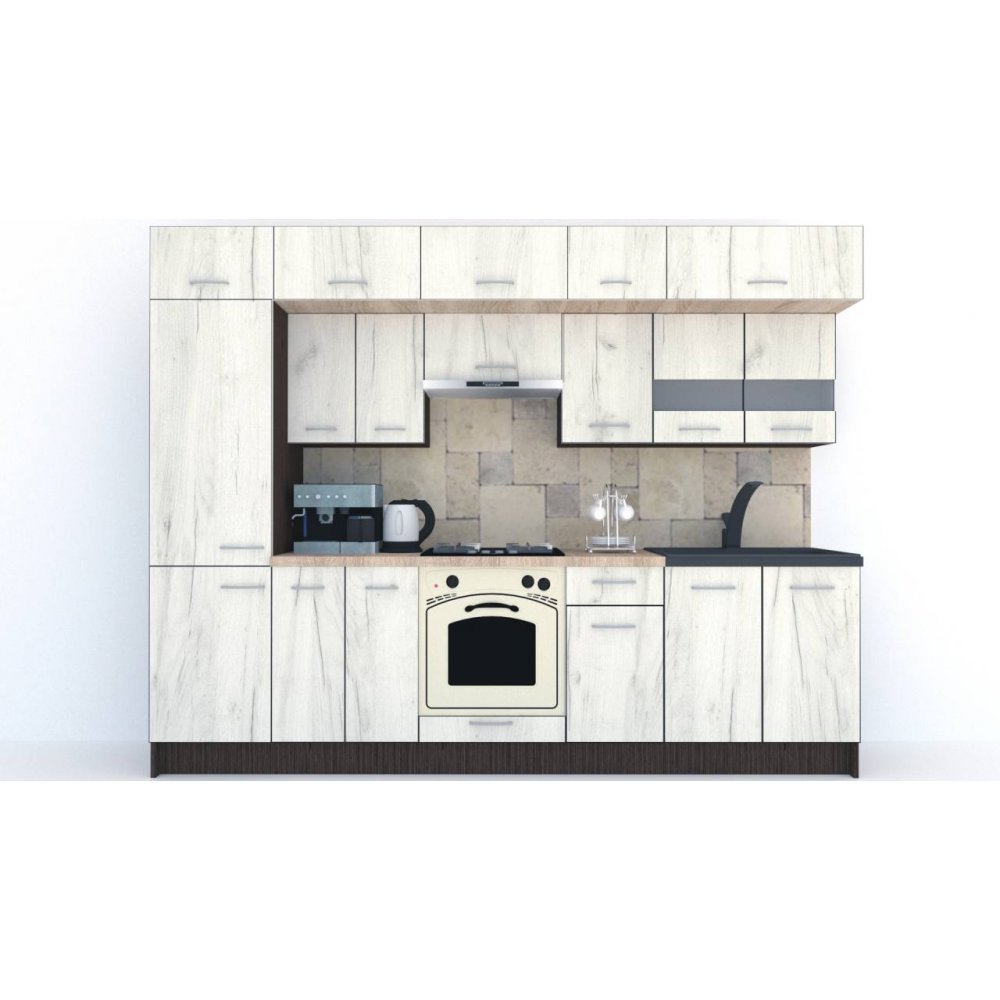 Bucatarie BIGMAR 290 4A2 Wenge / Decor K001