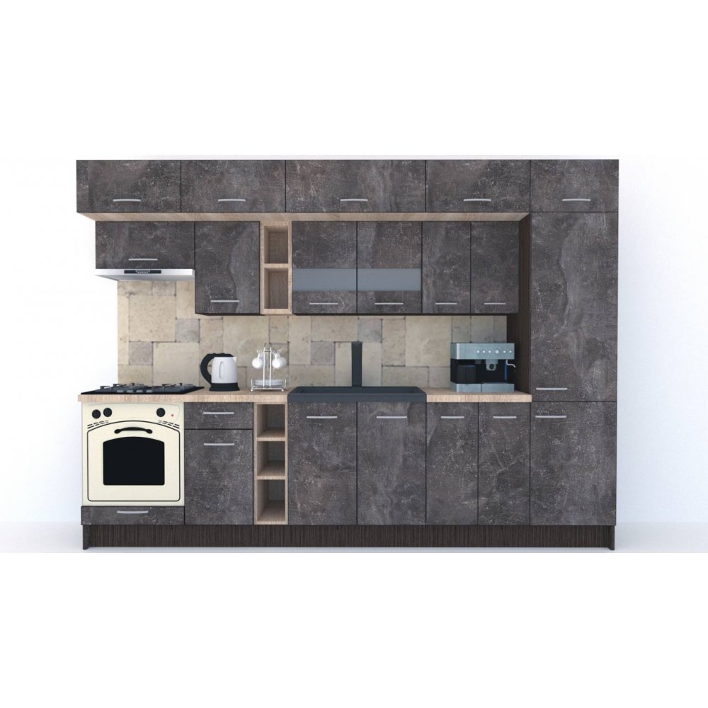 Bucatarie BIGMAR 310 A Wenge / Decor 4299