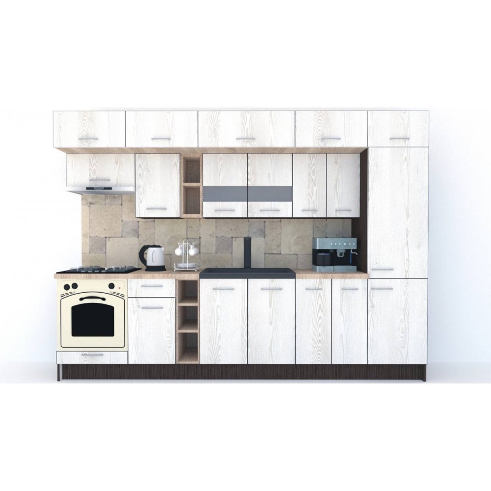 Bucatarie BIGMAR 310 A Wenge / Decor K010
