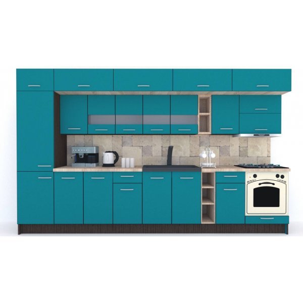 Bucatarie BIGMAR 370 B Wenge / Decor 0245