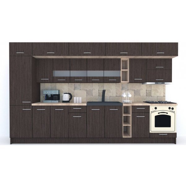 Bucatarie BIGMAR 370 B Wenge / Decor 8548