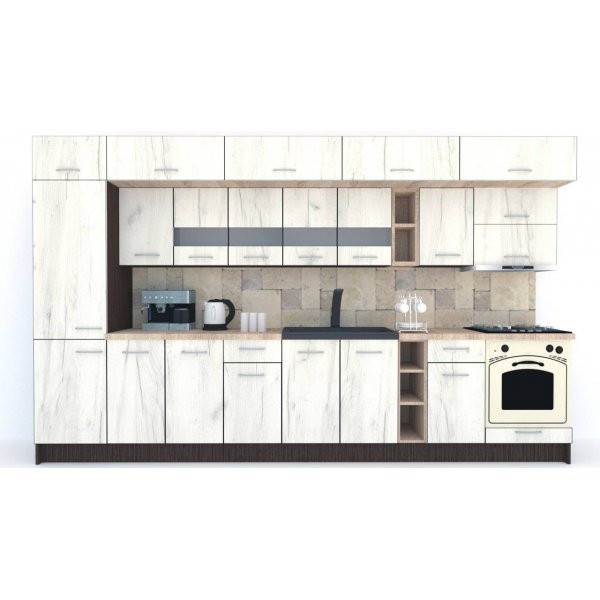 Bucatarie BIGMAR 370 B Wenge / Decor K001