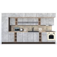 Bucatarie BIGMAR 390 B Wenge / Decor 4298