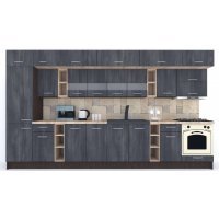 Bucatarie BIGMAR 390 B Wenge / Decor 8509