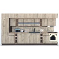 Bucatarie BIGMAR 390 B Wenge / Decor K002