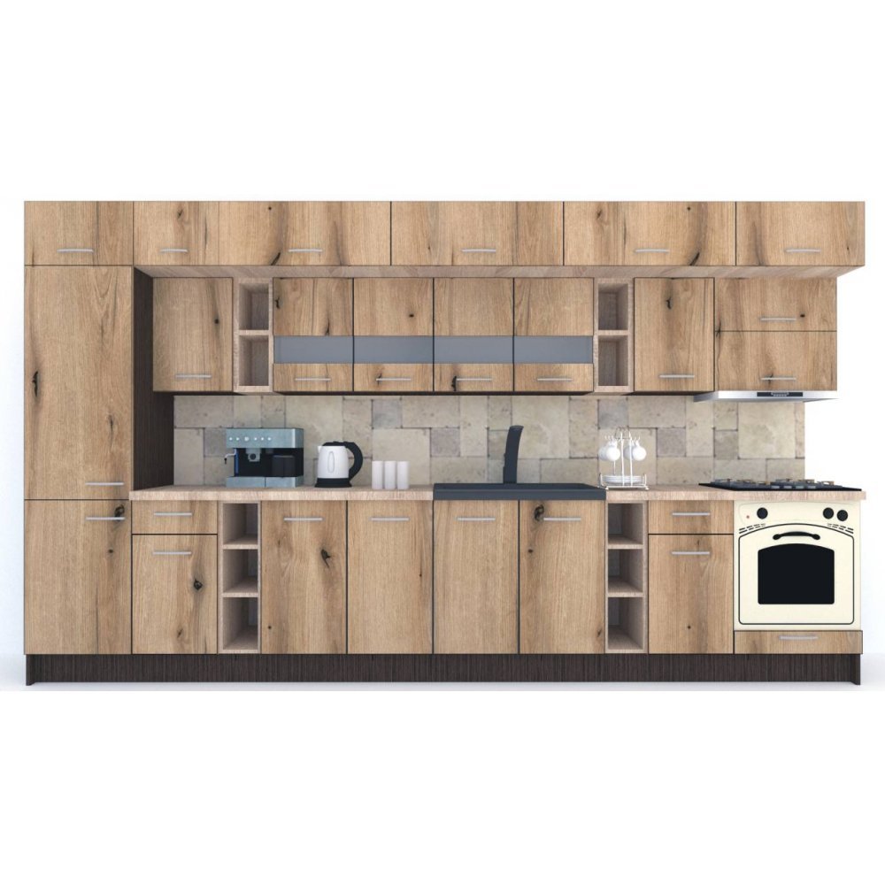 Bucatarie BIGMAR 390 B Wenge / Decor K365
