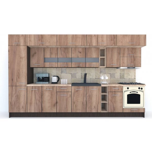 Bucatarie BIGMAR 370 B Wenge / Decor K004