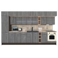Bucatarie BIGMAR 370 B Wenge / Decor K352