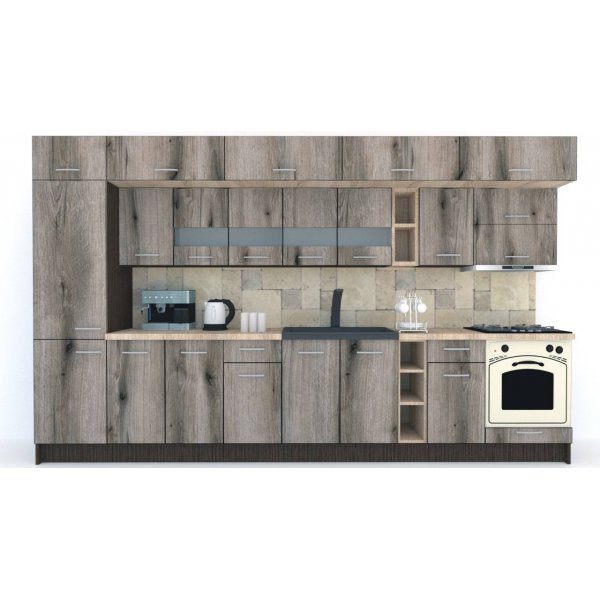 Bucatarie BIGMAR 370 B Wenge / Decor K366