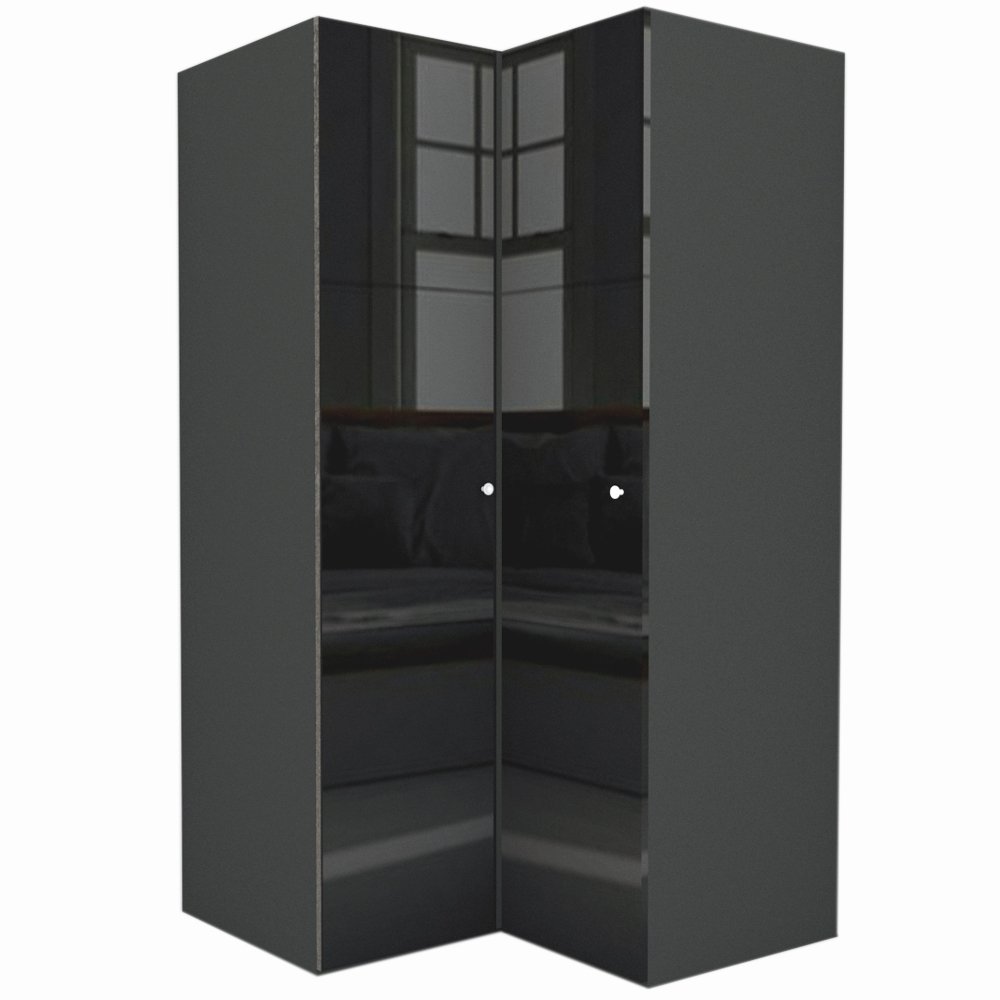 Dulap de Colt LEX Model B 120-117-218 GRI/NEGRU LUCIOS