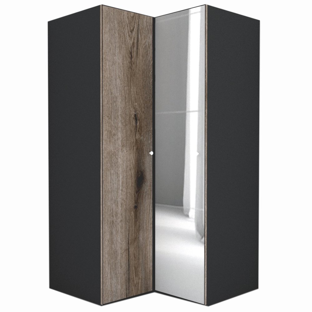 Dulap de Colt LEX Model B 120-117-240 GRI/DECOR K366/OGLINDA