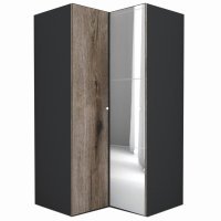 Dulap de Colt LEX Model B 120-117-240 GRI/DECOR K366/OGLINDA