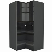 Dulap de Colt LEX Model B 120-117-240 GRI/NEGRU LUCIOS