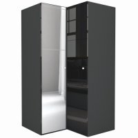 Dulap de Colt LEX Model B 120-117-240 GRI/NEGRU LUCIOS/OGLINDA