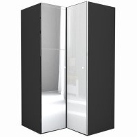 Dulap de Colt LEX Model B 120-117-240 GRI/GRI LUCIOS/OGLINDA