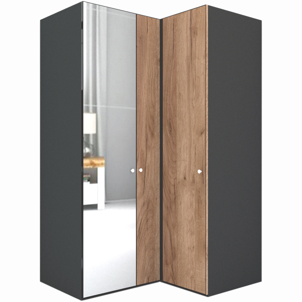 Dulap de Colt LEX Model B 145-117-218 GRI/DECOR K004/OGLINDA