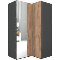 Dulap de Colt LEX Model B 145-117-218 GRI/DECOR K004/OGLINDA